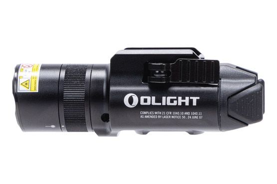 Baldr Pro R 1350 Lumen Weapon Light and Green Laser Sight has a durable black finish.